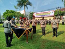 Kapolres Gunungkidul Pimpin Sertijab, Sejumlah Perwira Dimutasi untuk Penyegaran Organisasi