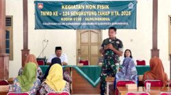 Kodim 0730/Gunungkidul Gelar Penyuluhan Wawasan Kebangsaan dalam TMMD Sengkuyung ke-124 Tahap II