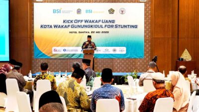 Gunungkidul Luncurkan Program Wakaf Uang untuk Dukung Penurunan Stunting dan Penguatan Ekonomi Umat