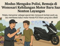 Modus Mengaku Polisi, Remaja di Wonosari Kehilangan Motor Baru Saat Nonton Layangan