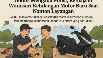 Modus Mengaku Polisi, Remaja di Wonosari Kehilangan Motor Baru Saat Nonton Layangan