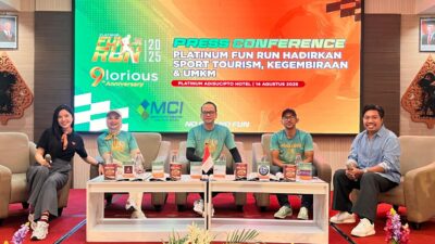 Platinum Adisucipto Hotel Gelar Platinum Fun Run 2025, 1.100 Pelari Siap Warnai Jogja