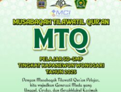 MTQ 2025 Tingkat Kapanewon Wonosari Tanamkan Nilai Al-Qur’an Sejak Dini: Wadah Pembentukan Karakter dan Iman Generasi Muda