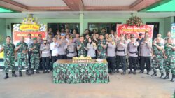 Polres Gunungkidul Beri Kejutan Spesial untuk Kodim 0730 di HUT ke-80 TNI