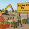 PKL Alun-Alun Pemda Gunungkidul Diminta Angkat Kaki, Proyek Penataan Kota Segera Dimulai