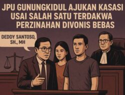 JPU Gunungkidul Ajukan Kasasi Usai Salah Satu Terdakwa Perzinahan Divonis Bebas