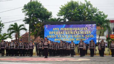 100 Personel Satbrimob Polda DIY Diberangkatkan ke Aceh, Perkuat Operasi Kemanusiaan Aman Nusa II 2025