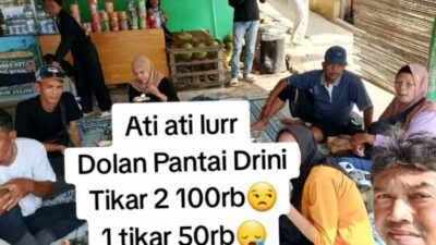 Sewa Tikar Rp 50 Ribu Bikin Geger! Pantai Drini Dihujani Protes, Wisatawan Ngaku Kapok