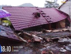 Padasari Bergerak, 104 Bangunan Rusak: 530 KK Mengungsi, TNI–Polri Dirikan Tenda Darurat