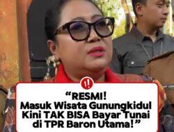 Gunungkidul Resmi Terapkan Retribusi Wisata 100 Persen Cashless di TPR Baron Utama