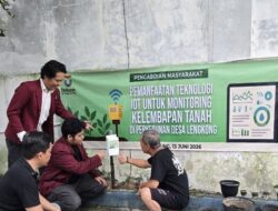 Universitas Telkom Implementasikan Teknologi IoT untuk Monitoring Kelembapan Tanah di Desa Lengkong Bandung