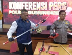 Polres Gunungkidul Ungkap Debt Collector Bersenjata Tajam, Dua Orang Jadi Tersangka