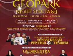 Gunungkidul Geopark Night Specta 8.0 Siap Digelar di Nglanggeran, Angkat Potensi Gunung Sewu ke Panggung Dunia