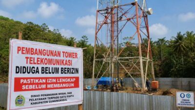 Diduga Belum Kantongi Izin, Pembangunan Tower Telekomunikasi di Kemadang Jadi Sorotan
