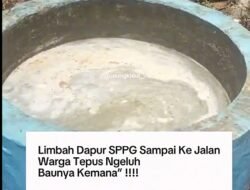 Limbah Dapur SPPG Ngasem Tepus Dikeluhkan Warga, Meluber ke Jalan dan Timbulkan Bau